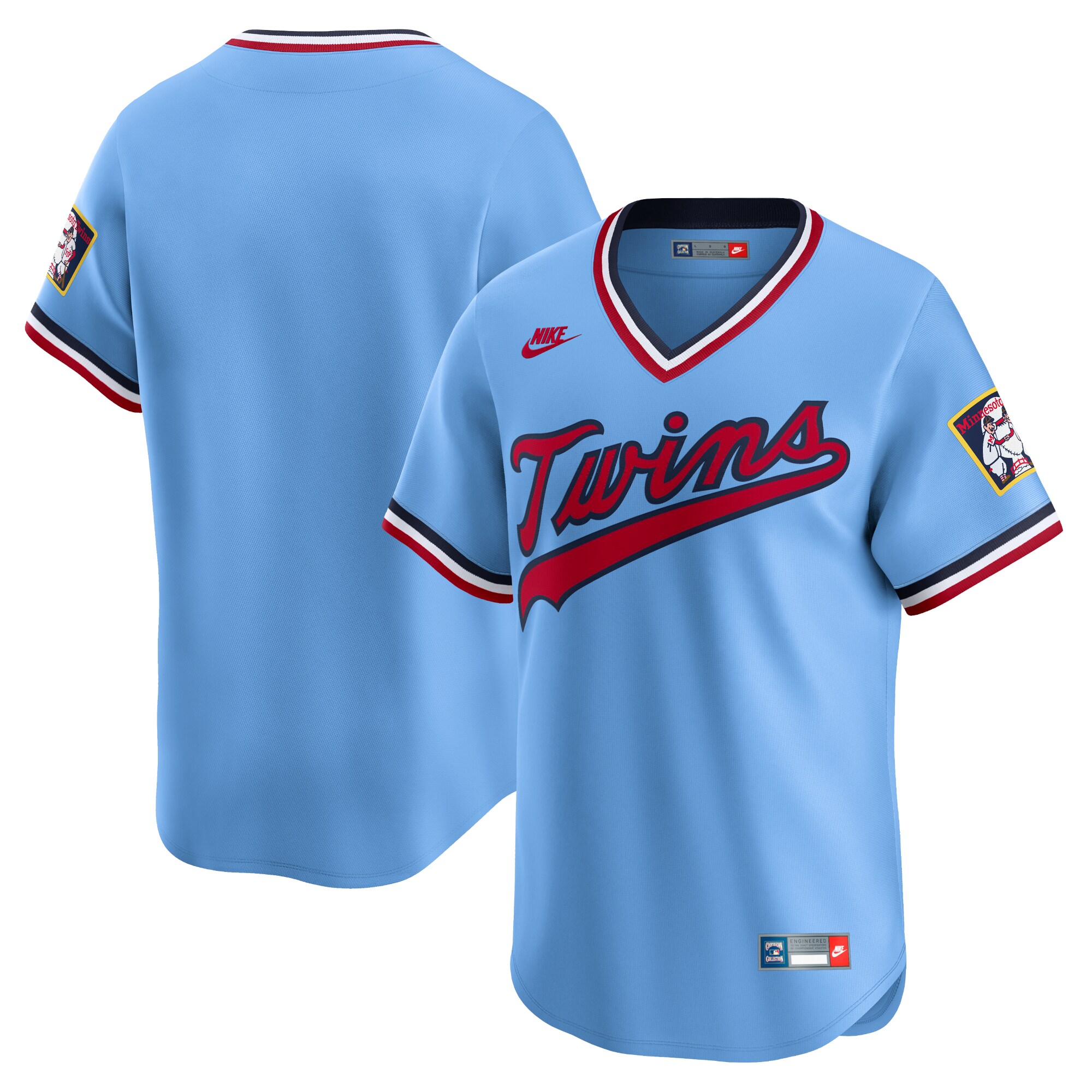 Minnesota Twins Cooperstown Collection Limited Baseball Jersey - Light Blue