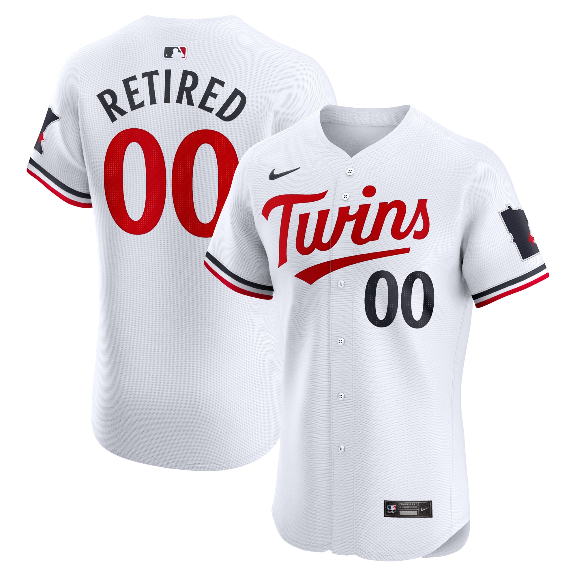 Minnesota Twins Home Elite Pick-a-player Retired Roster Baseball Jersey - White