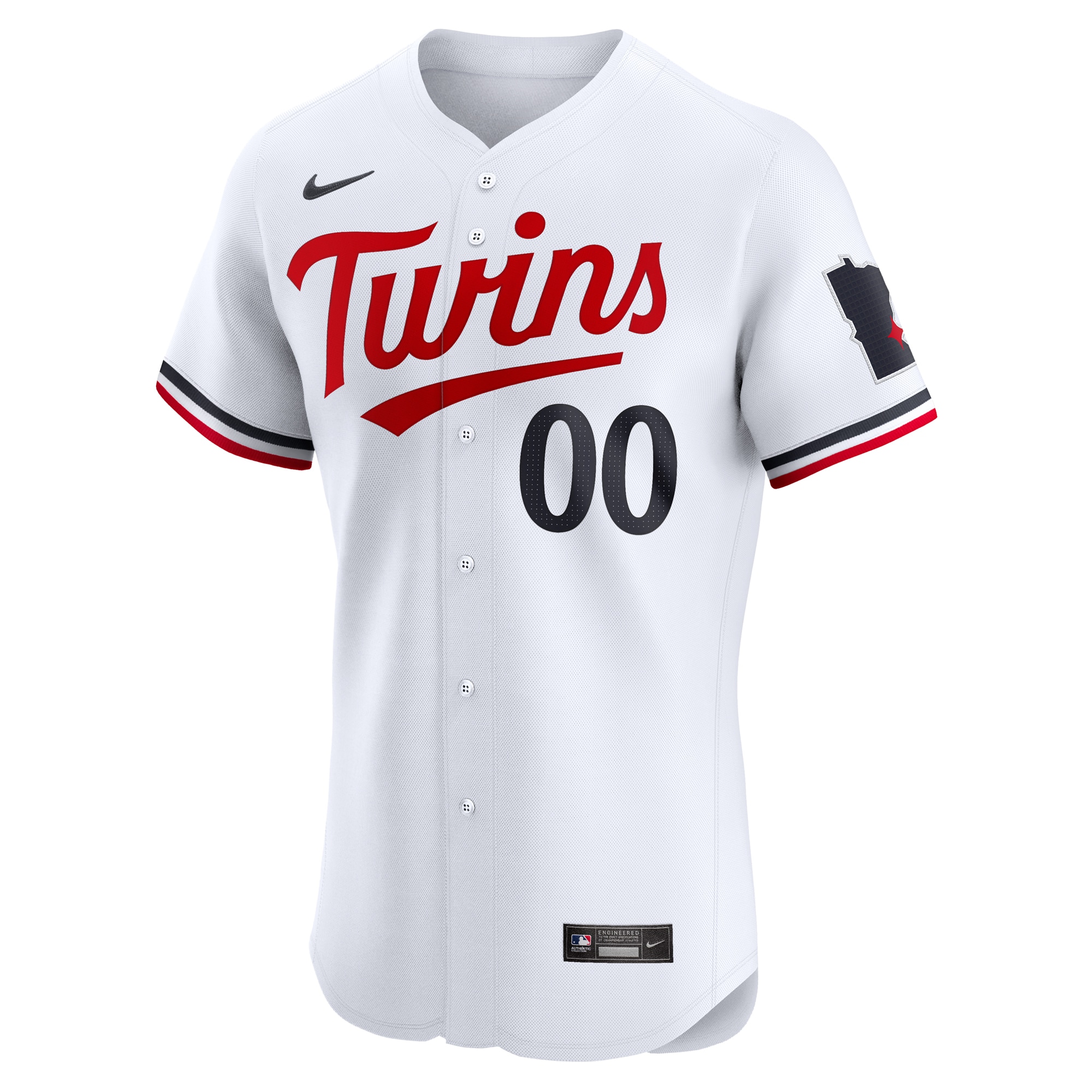 Alternative view of Minnesota Twins Home Elite Pick-a-player Retired Roster Baseball Jersey - White