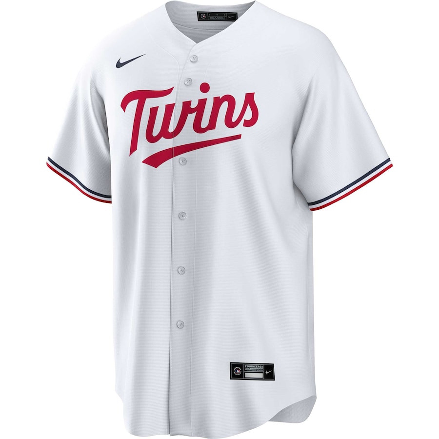 Alternative view of Minnesota Twins Home Men Baseball Jersey - White 
