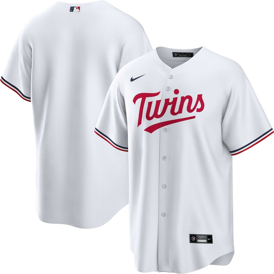 Minnesota Twins Home Men Baseball Jersey - White 