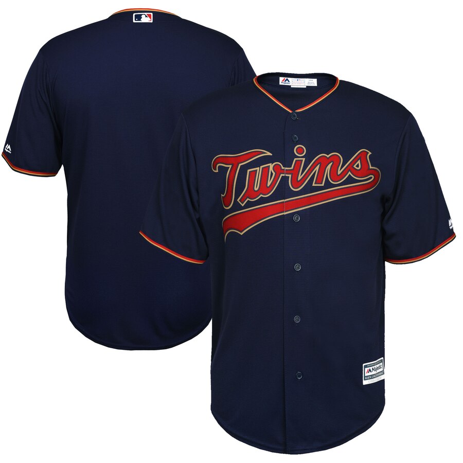 Minnesota Twins Majestic Alternate Official Cool Base Team Baseball Jersey – Navy