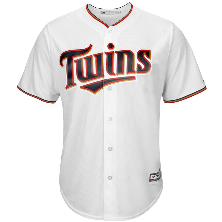 Alternative view of Minnesota Twins Majestic Big And Tall Cool Base Team Baseball Jersey - White