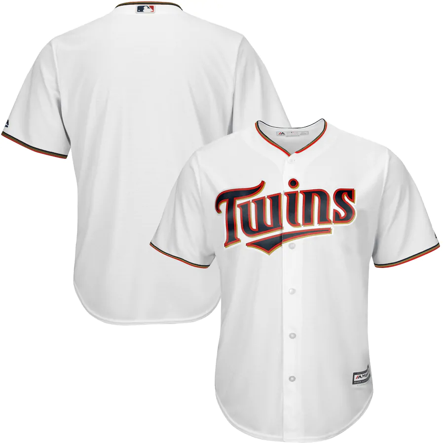 Minnesota Twins Majestic Big And Tall Cool Base Team Baseball Jersey - White
