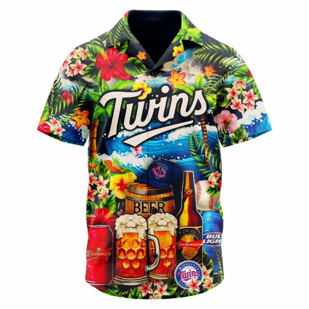 Alternative view of Minnesota Twins Mlb Hawaiian Shirt Special Edition 2025 Custom Baseball Jersey