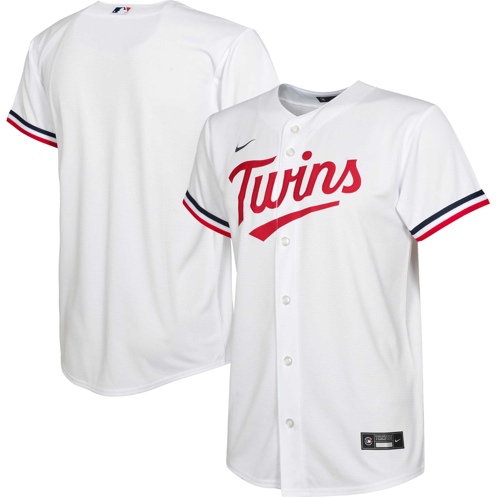 Minnesota Twins Preschool Home Replica Team Baseball Jersey - White