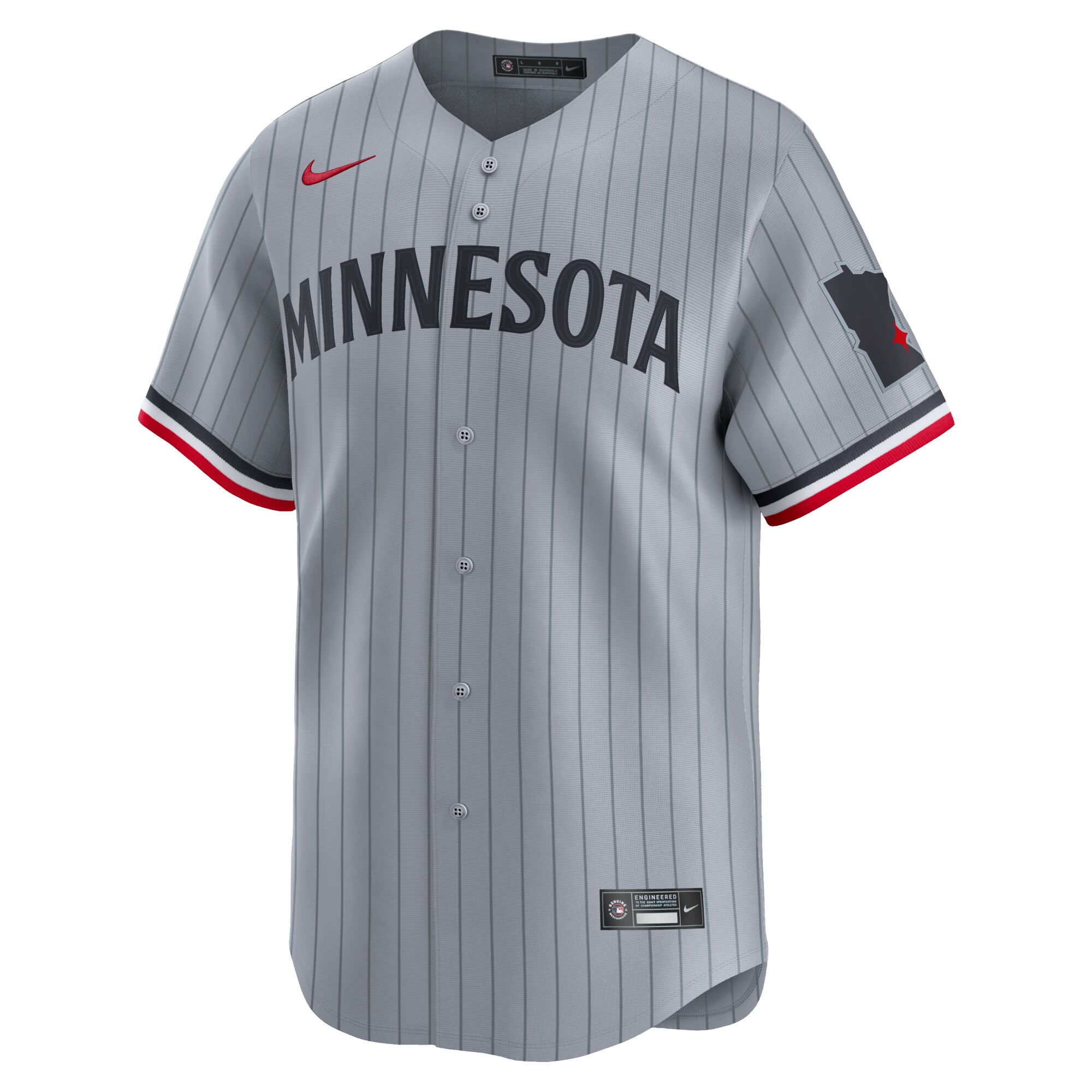 Alternative view of Minnesota Twins Road Limited Baseball JerseyÃƒâ€šÃ‚Â ÃƒÂ¢Ã¢â€šÂ¬Ã¢â‚¬Å“ Gray