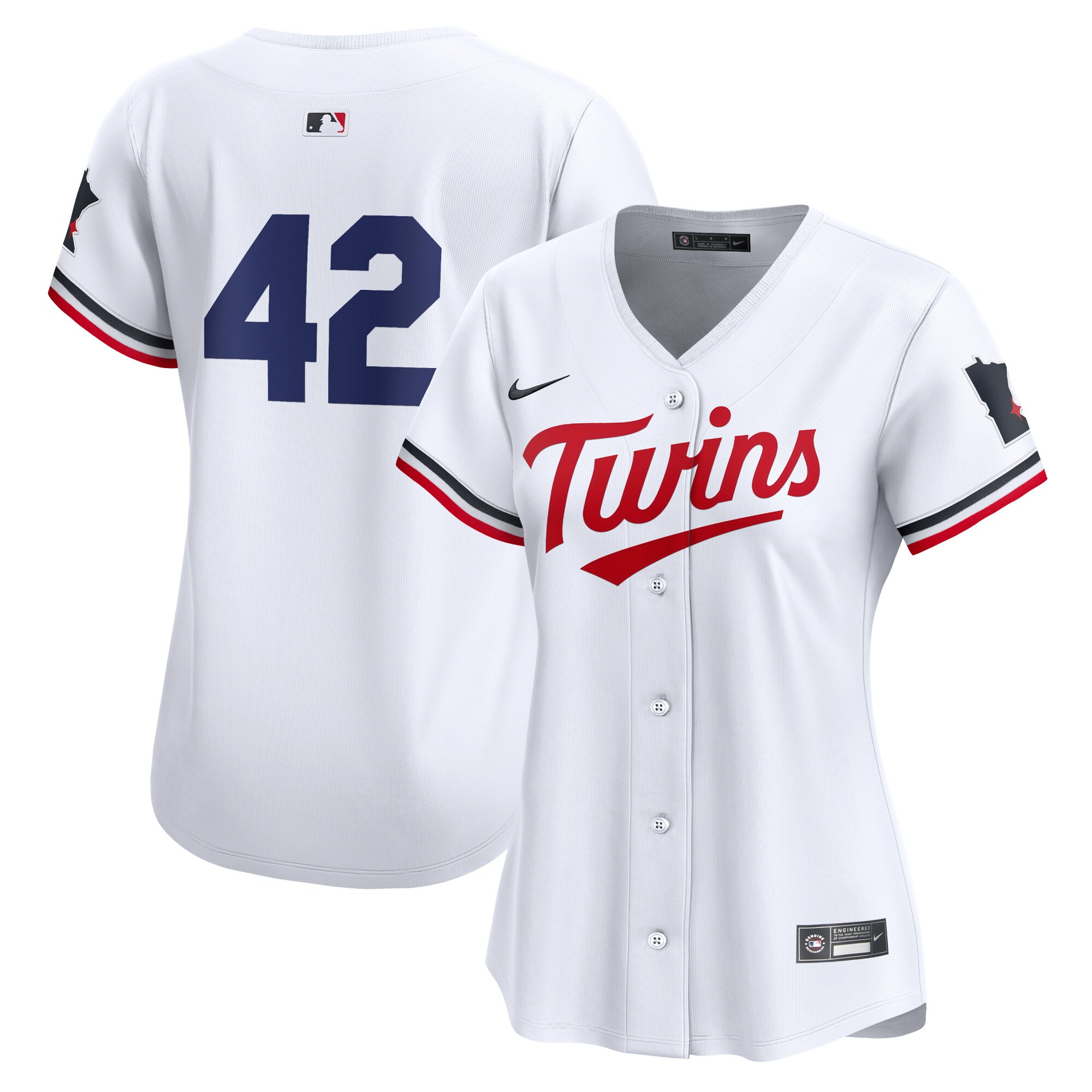 Minnesota Twins Women's 2024 Jackie Robinson Day Home Limited Baseball JerseyÃƒâ€šÃ‚Â ÃƒÂ¢Ã¢â€šÂ¬Ã¢â‚¬Å“ White