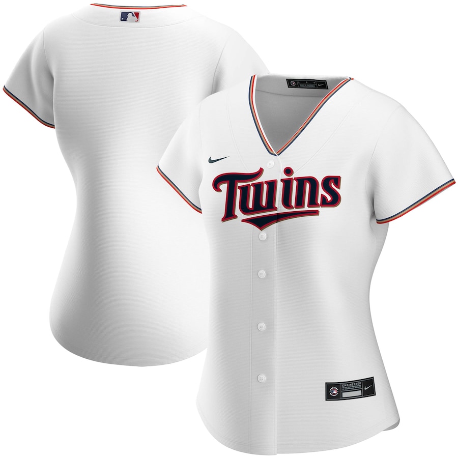 Minnesota Twins Women's Home 2020 Replica Team Baseball Jersey ÃƒÂ¢Ã¢â€šÂ¬Ã¢â‚¬Å“ White