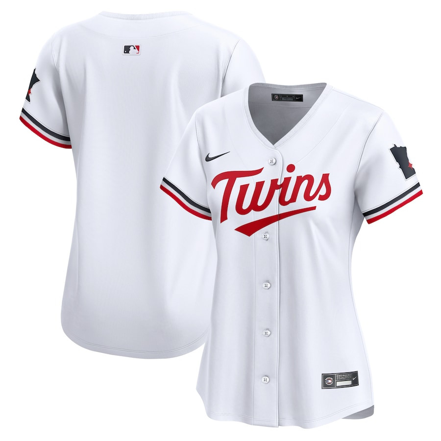 Minnesota Twins Women's Home Limited Baseball Jersey - White 