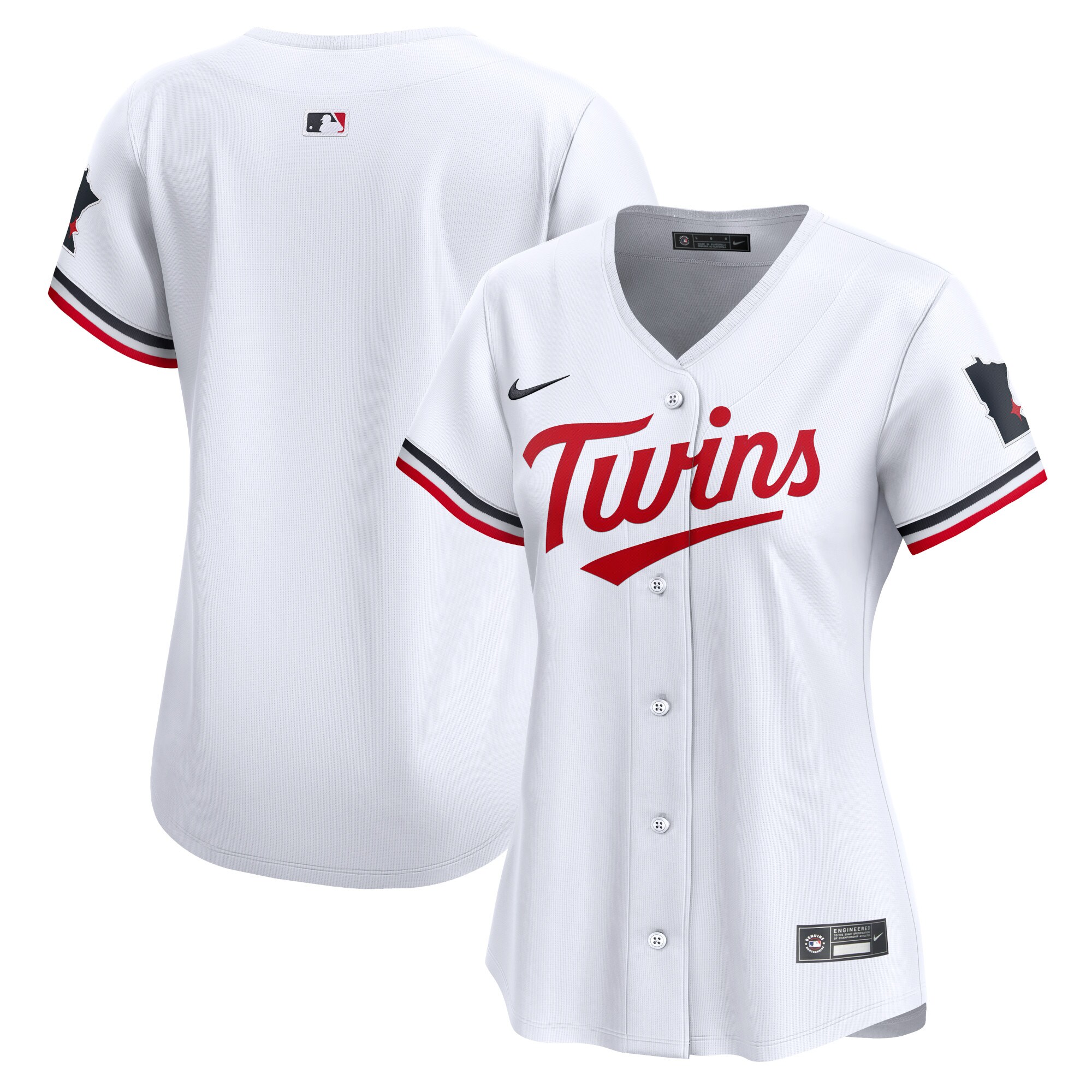Minnesota Twins Women's Home Limited Baseball Jersey - White