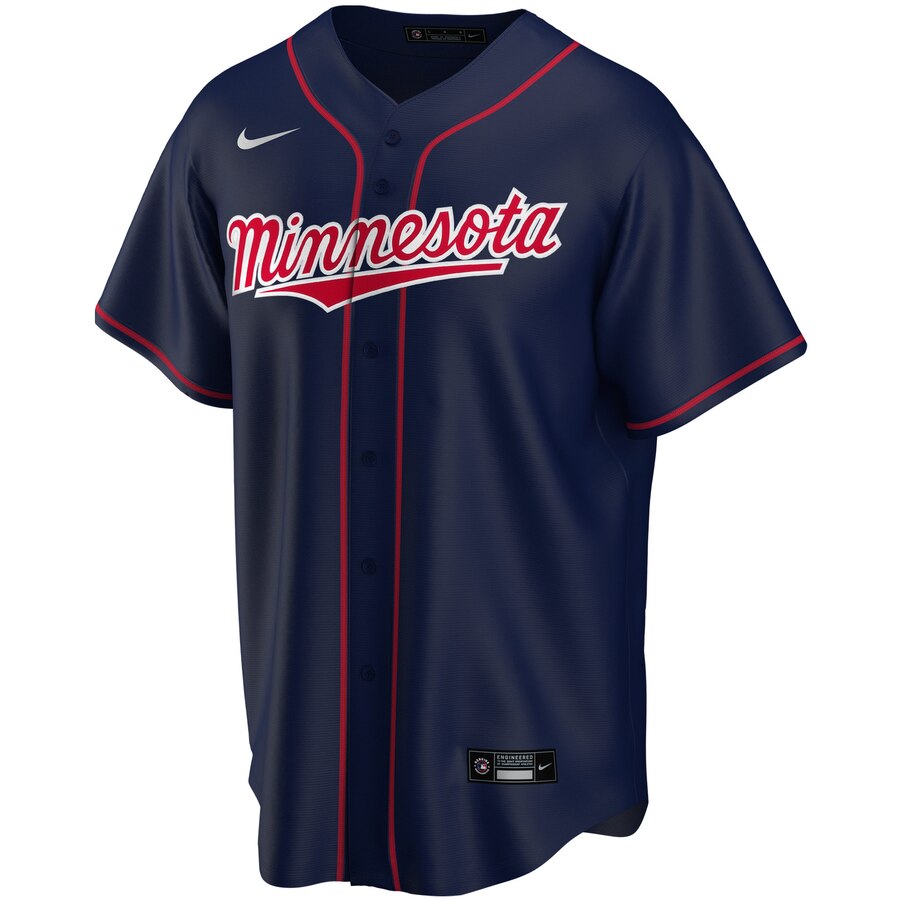Alternative view of Minnesota Twins Youth Alternate 2020 Replica Team Baseball Jersey - Navy