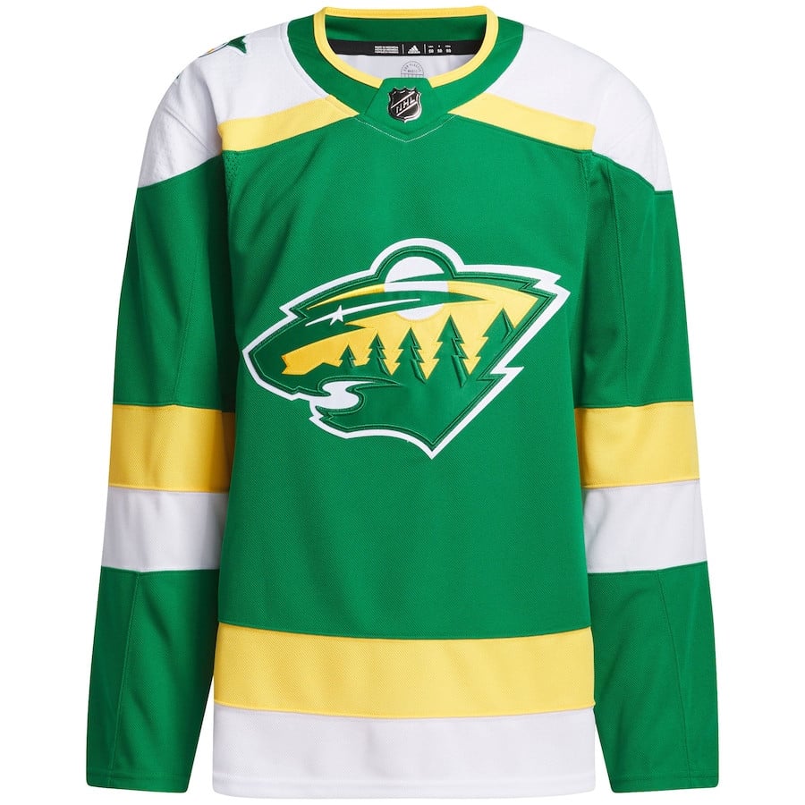 Alternative view of Minnesota Wild 2023/24 Alternate Primegreen Men Hockey Jersey - Green - JS950 