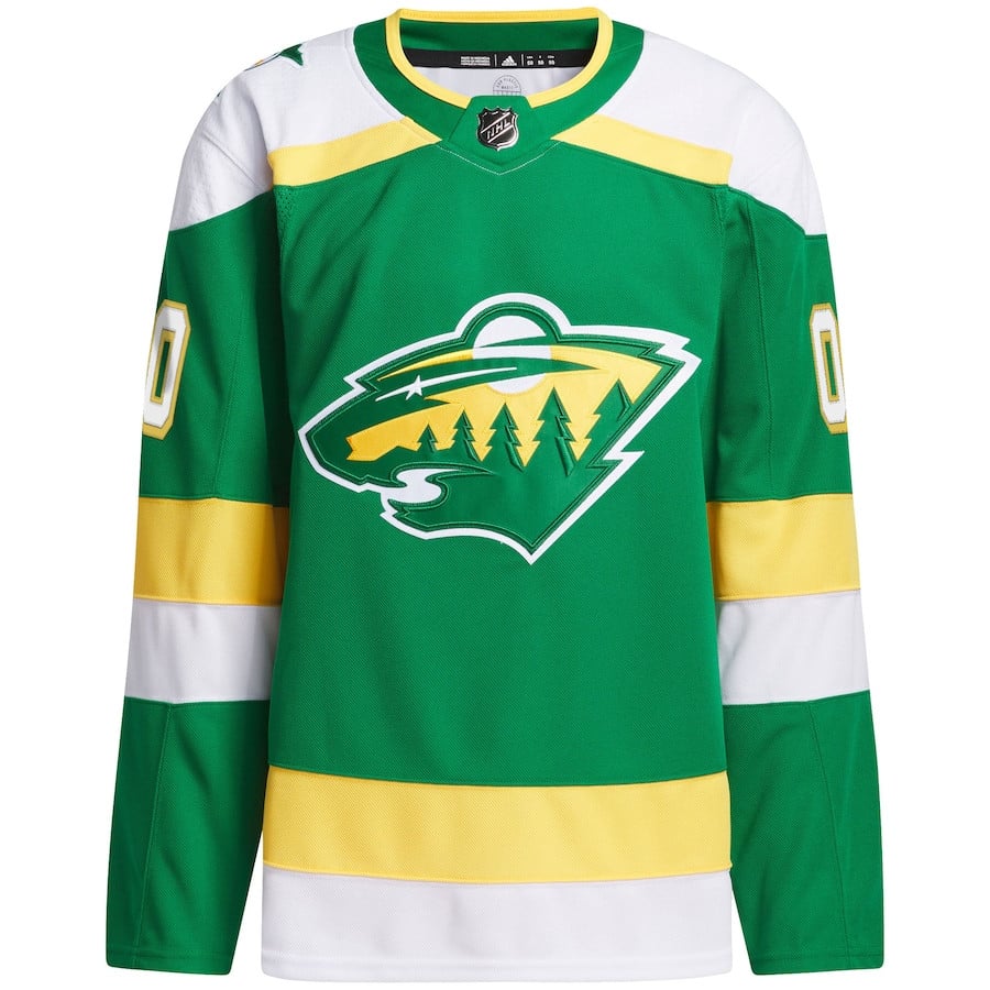 Alternative view of Minnesota Wild Alternate 2023/24 Primegreen Custom Men Hockey Jersey - Green - JS431 
