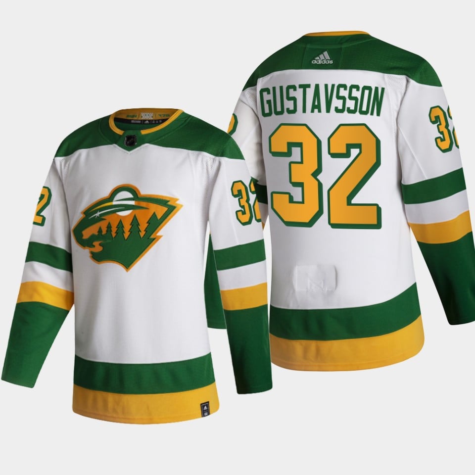 Minnesota Wild Filip Gustavsson 32 Reverse Retro White 2022 Hockey Jersey - JS493 