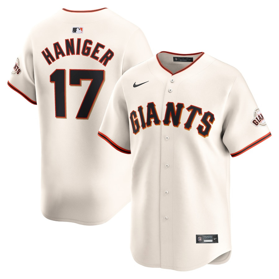 Mitch Haniger 17 San Francisco Giants Home Limited Player Men Baseball Jersey - Cream 