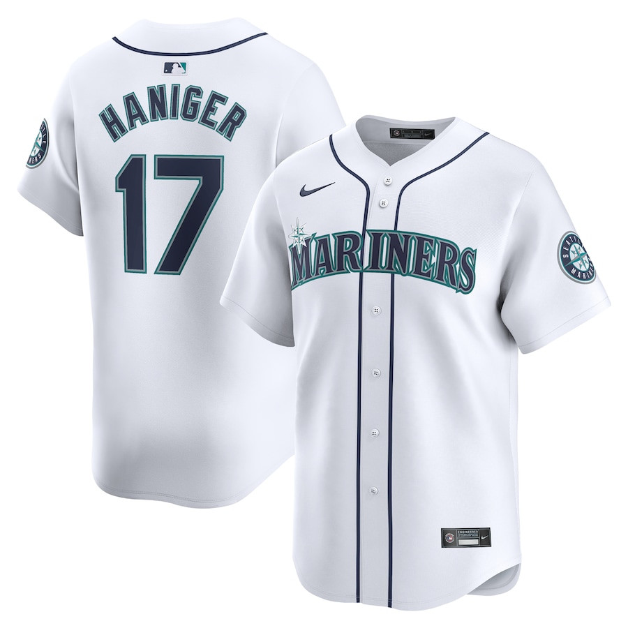 Mitch Haniger 17 Seattle Mariners Home Limited Player Men Baseball Jersey - White 