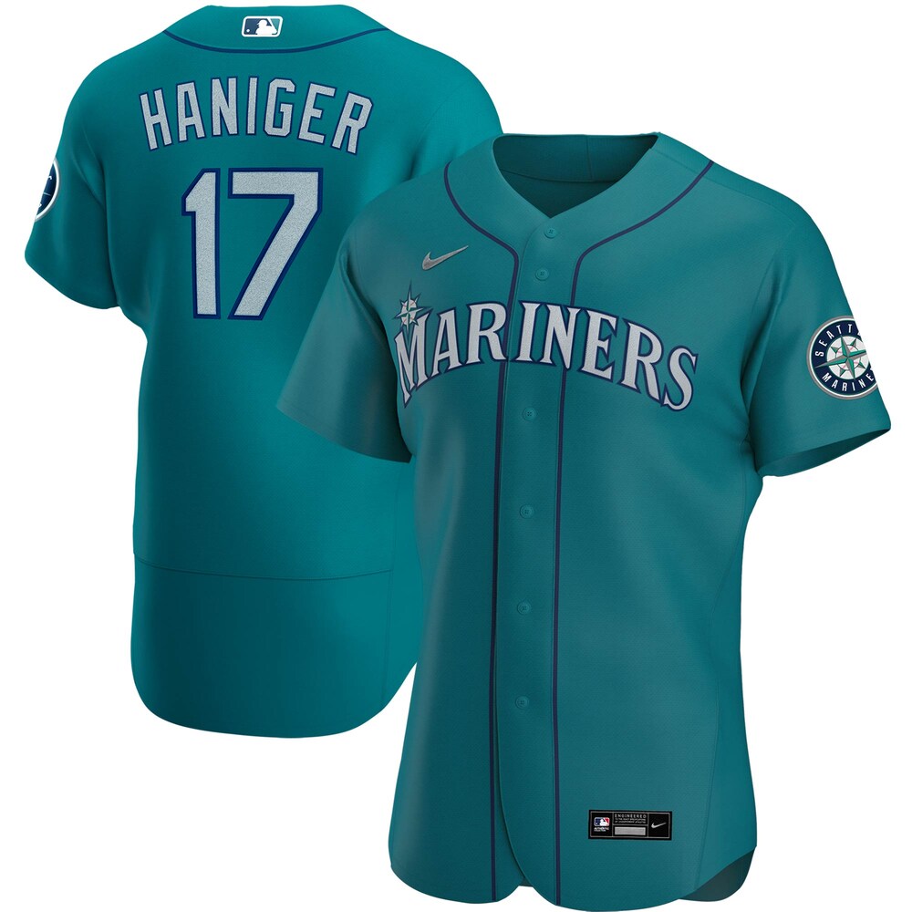 Mitch Haniger Seattle Mariners Alternate 2020 Player Baseball Jersey - Aqua