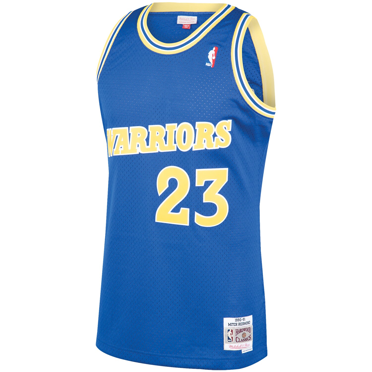 Alternative view of Mitch Richmond Golden State Warriors Mitchell & Ness 1990/91 Hardwood Classics Swingman Jersey - Royal