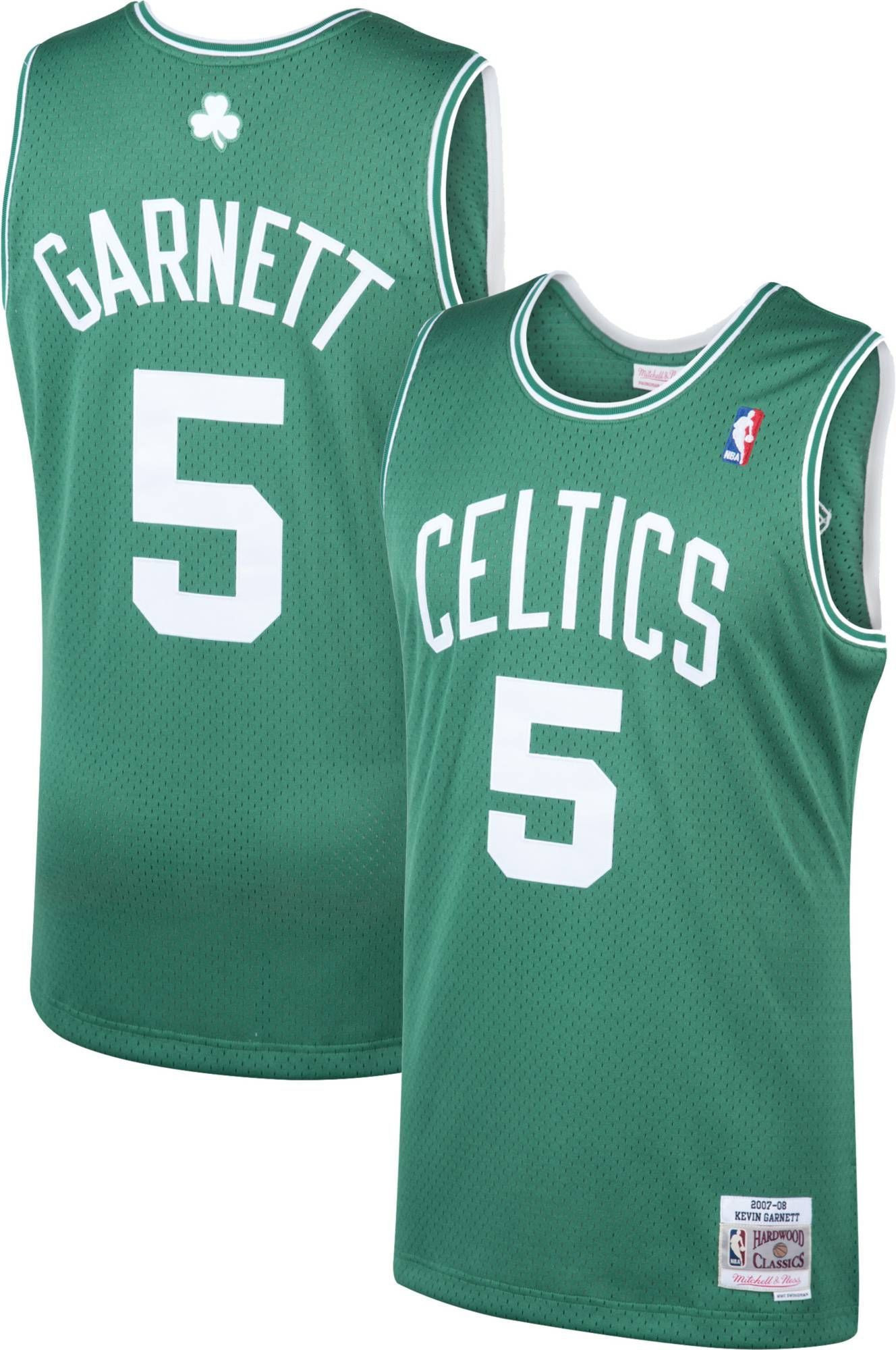 Mitchell & Ness Men's Boston Celtics Kevin Garnett 5 Swingman Basketball Jersey - JS379