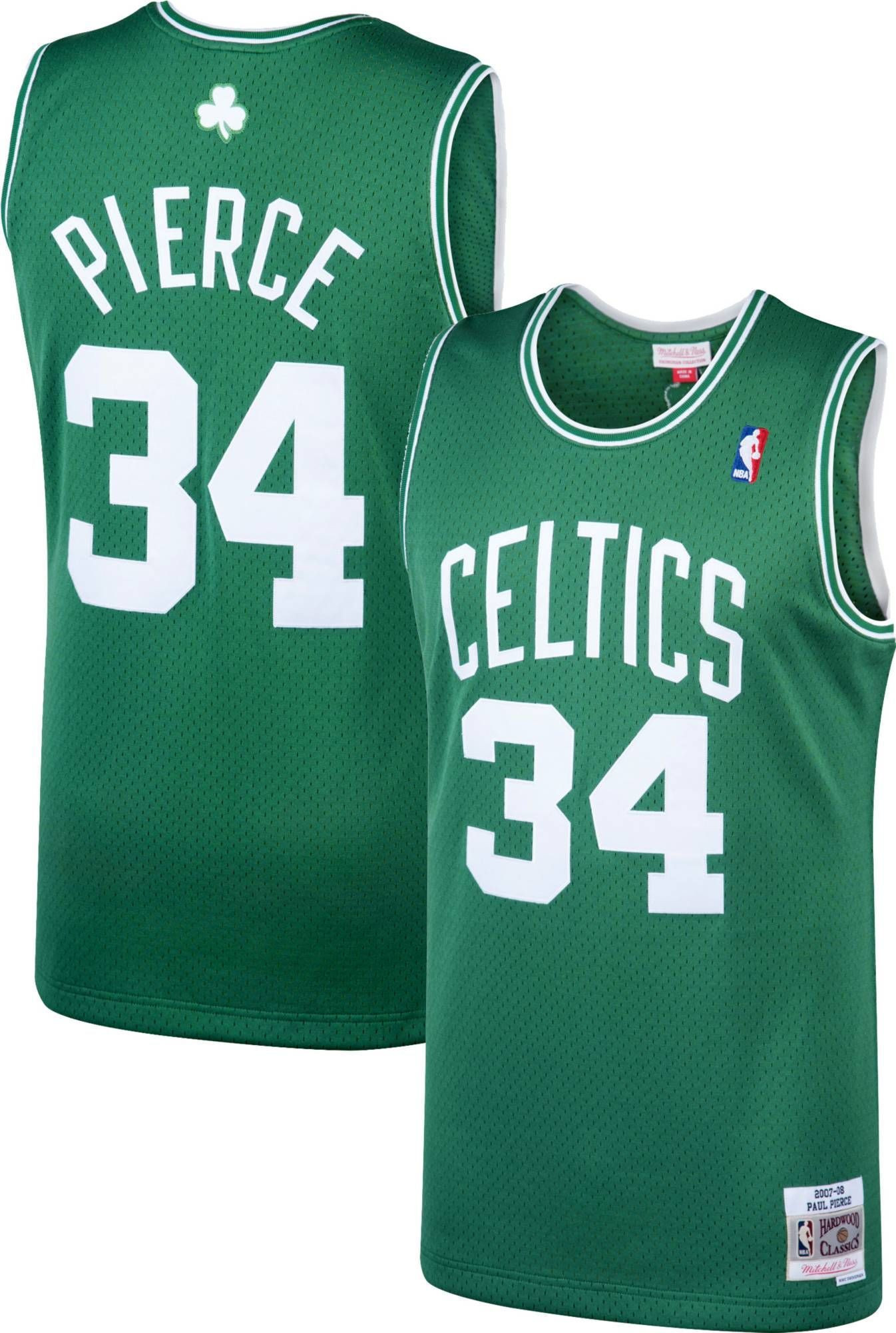 Mitchell & Ness Men's Boston Celtics Paul Pierce 34 Swingman Basketball Jersey - JS642