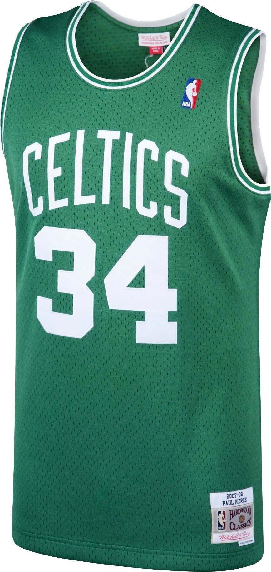 Alternative view of Mitchell & Ness Men's Boston Celtics Paul Pierce 34 Swingman Basketball Jersey - JS642