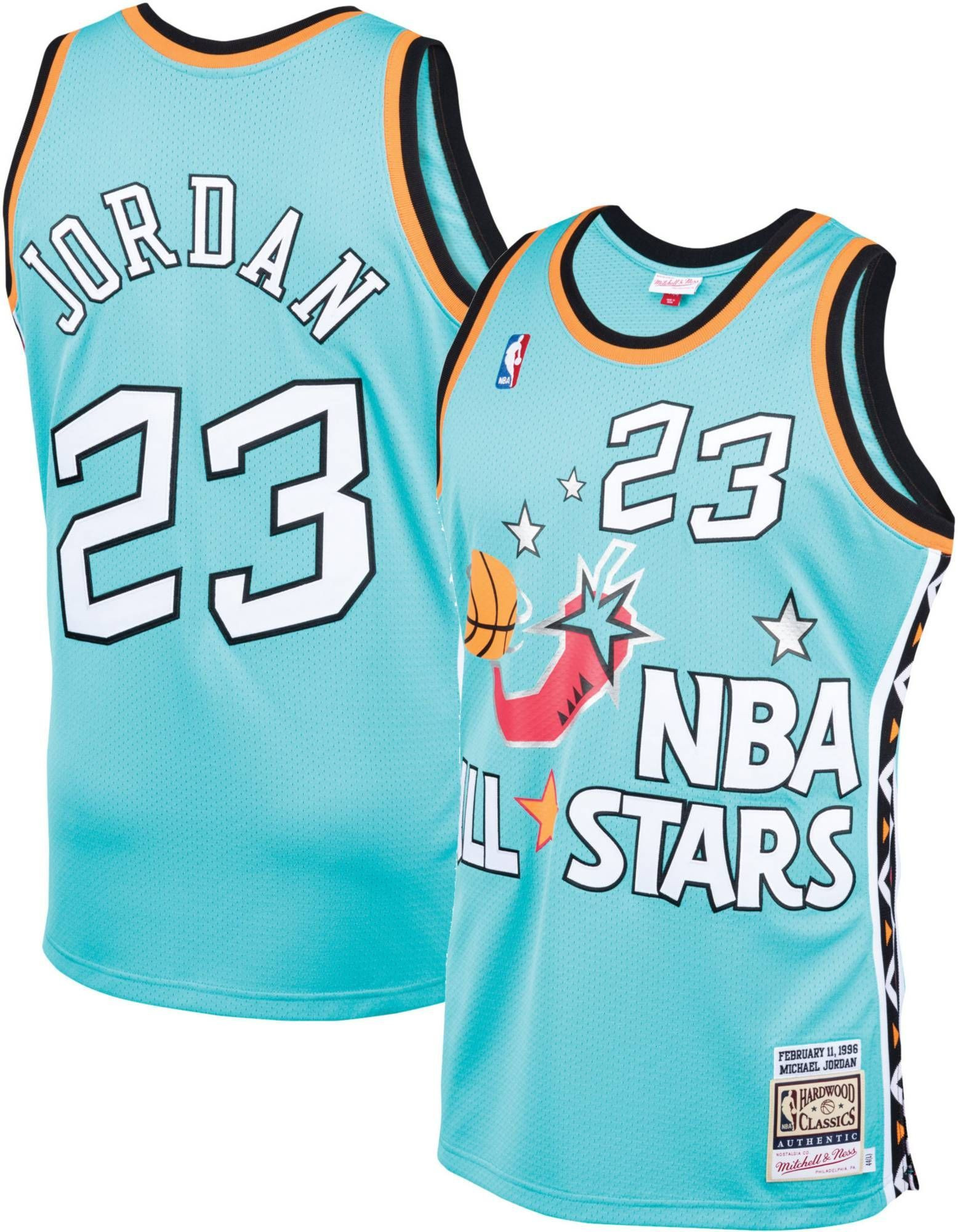 Mitchell & Ness Men's Chicago Bulls All Star Game '96 Michael Jordan 23 Teal Swingman Basketball Jersey - JS918 