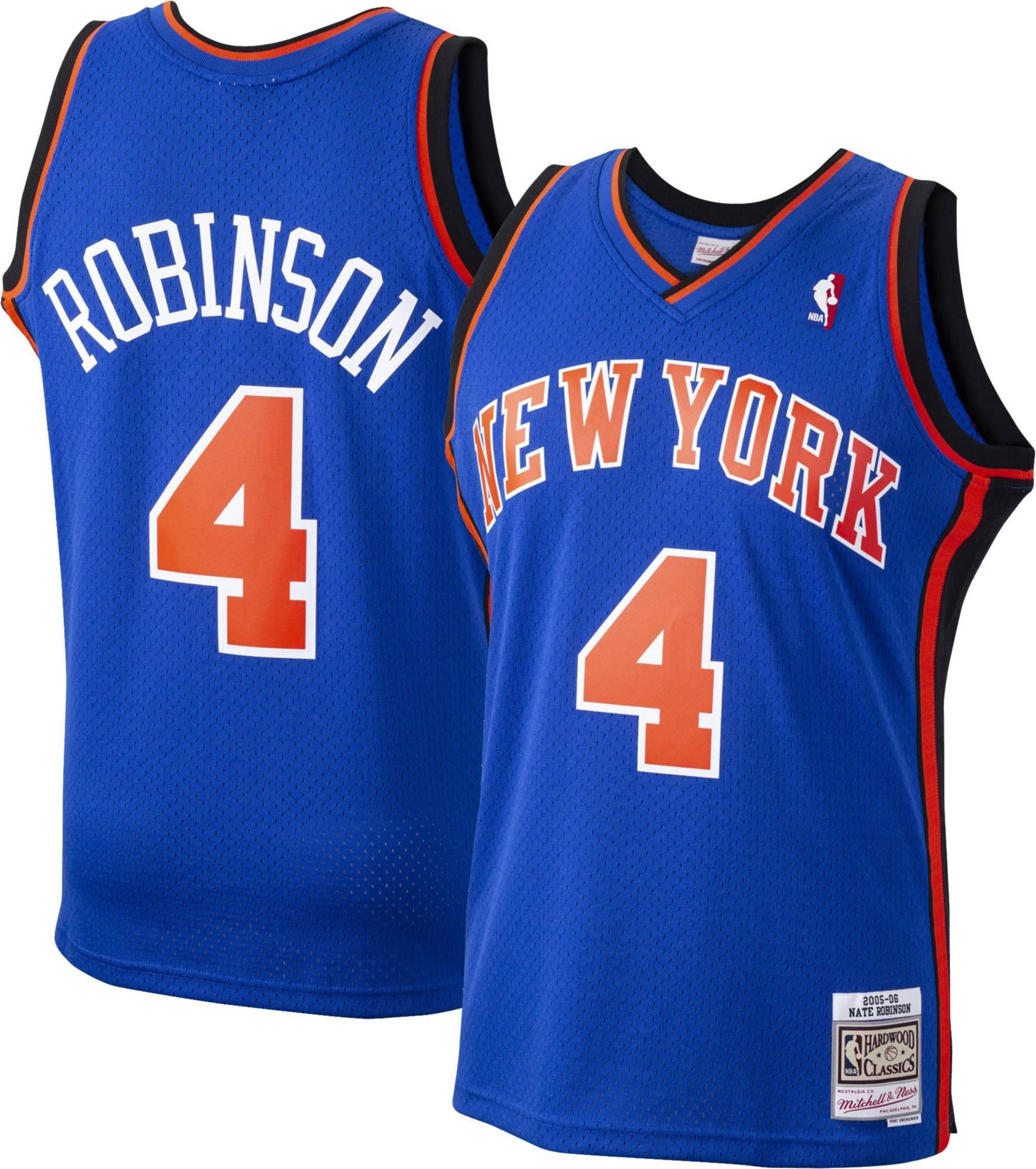 Mitchell & Ness Men's New York Knicks Nate Robinson 4 Swingman Blue Basketball Jersey - JS770 