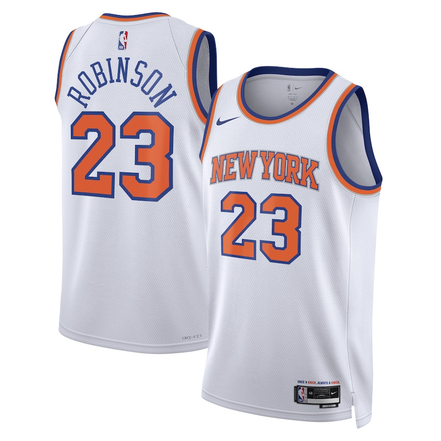 Mitchell Robinson 23 New York Knicks Unisex Swingman Basketball Jersey - Association Edition - White - JS729 