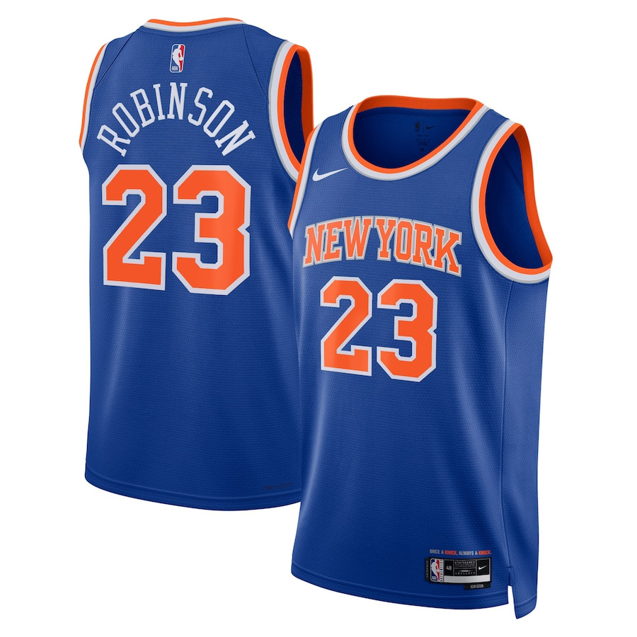 Mitchell Robinson 23 New York Knicks Unisex Swingman Basketball Jersey - Icon Edition - Blue - JS496 