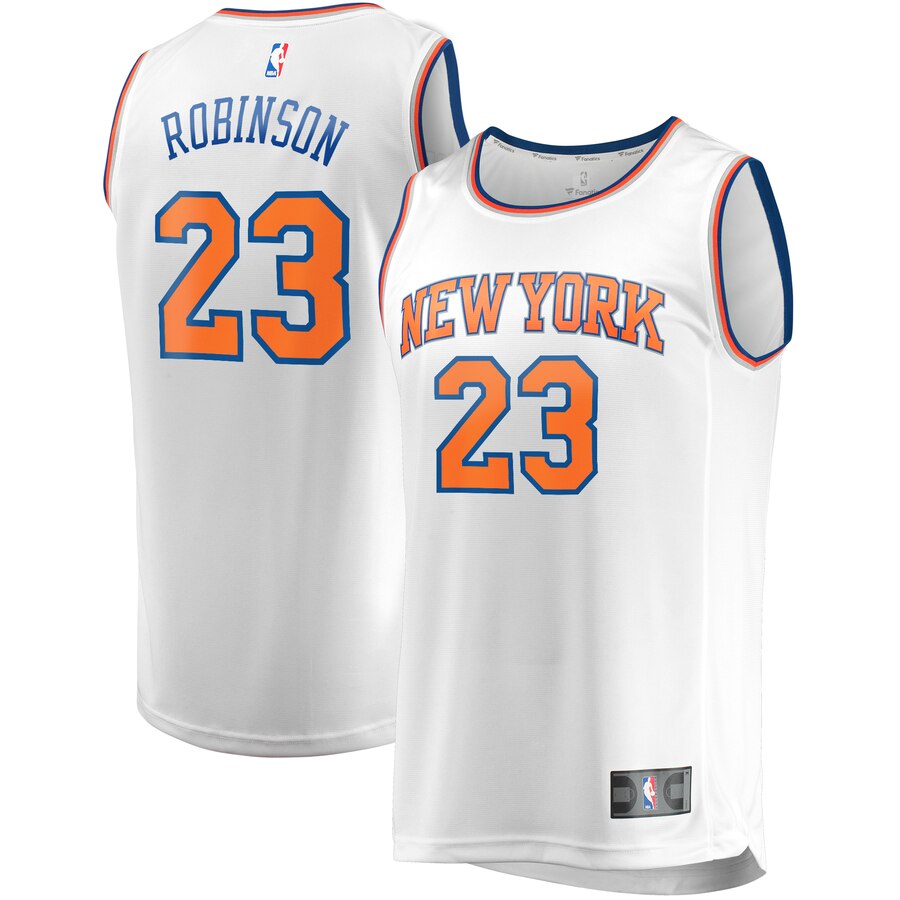Mitchell Robinson New York Knicks Fanatics Branded Fast Break Player Replica Basketball Jersey – Association Edition – White