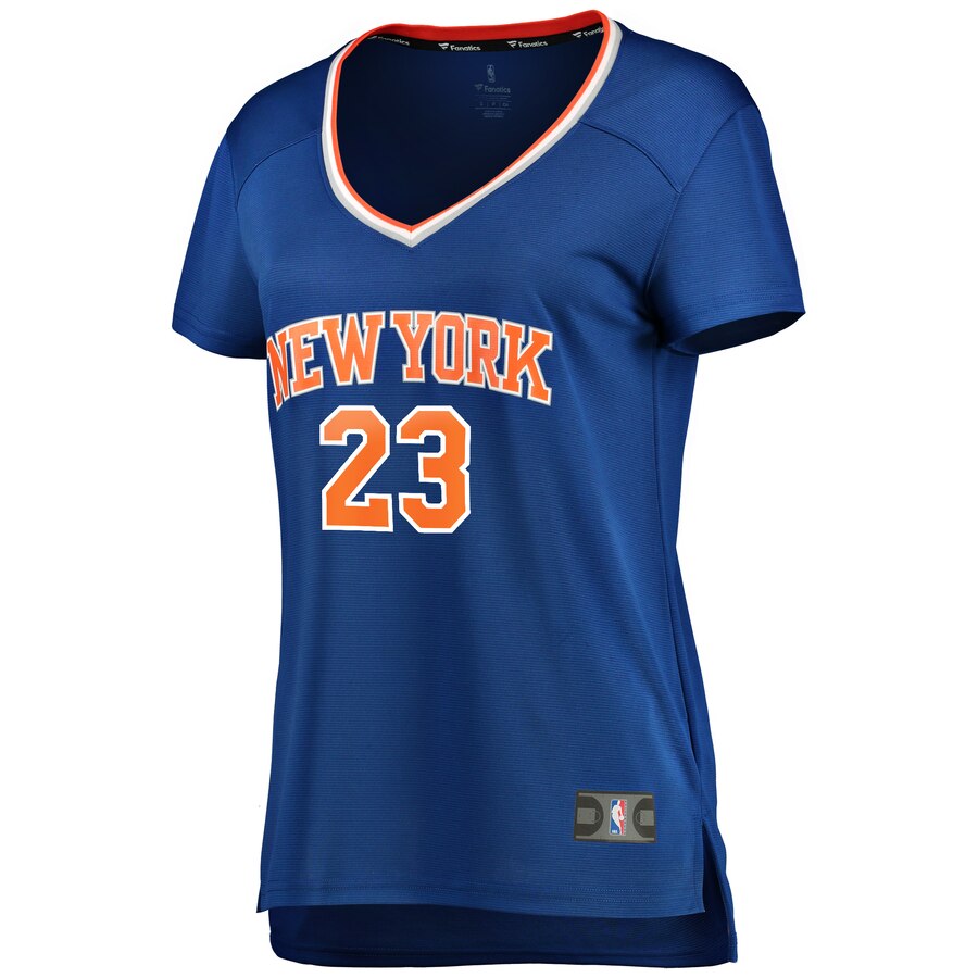 Alternative view of Mitchell Robinson New York Knicks Fanatics Branded Women's Fast Break Player Replica Basketball Jersey - Icon Edition - Blue