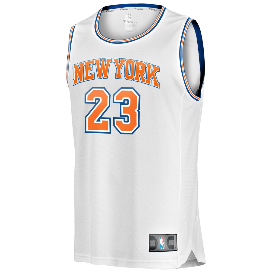 Alternative view of Mitchell Robinson New York Knicks Fanatics Branded Youth Fast Break Replica Player Basketball Jersey - Statement Edition - White