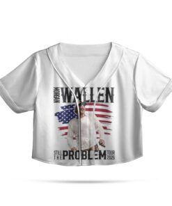 Morgan Wallen Still Problem Tour 2026 Croptop Baseball Jersey