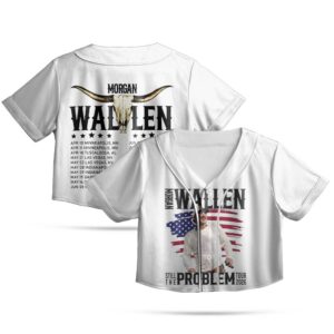 Morgan Wallen Still Problem Tour 2026 Croptop Baseball Jersey