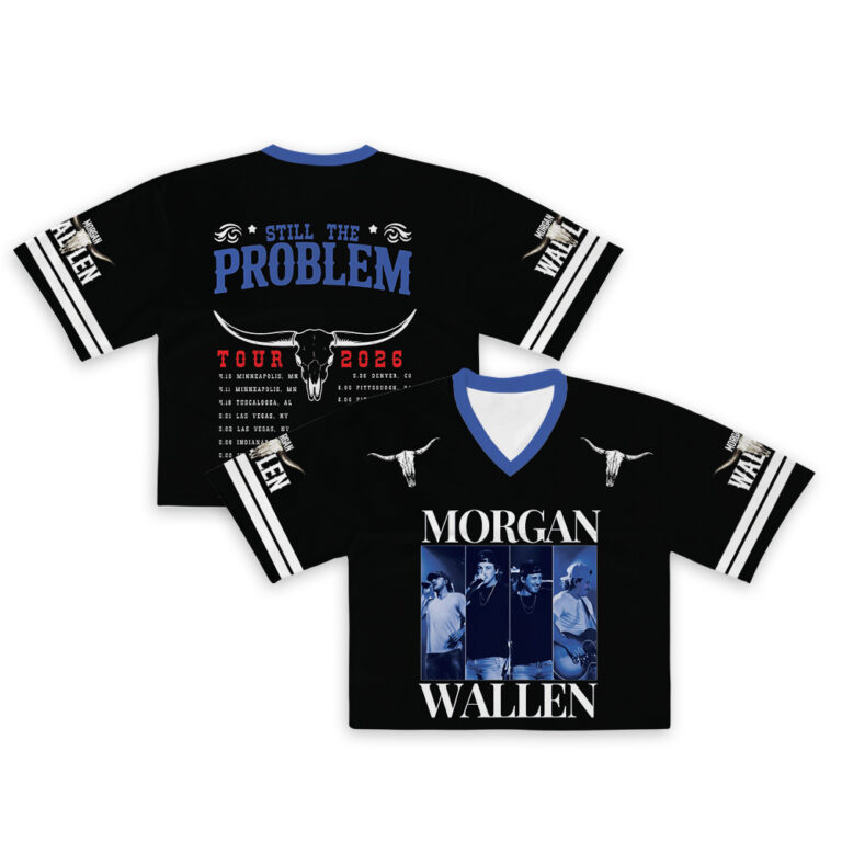 Morgan Wallen Still Problem Tour 2026 Croptop Baseball Jersey, Morgan Wallen Country Music Shirt