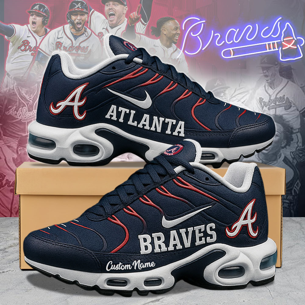 Alternative view of Mlb Atlanta Braves Air Max Plus Shoes Custom Baseball Jersey