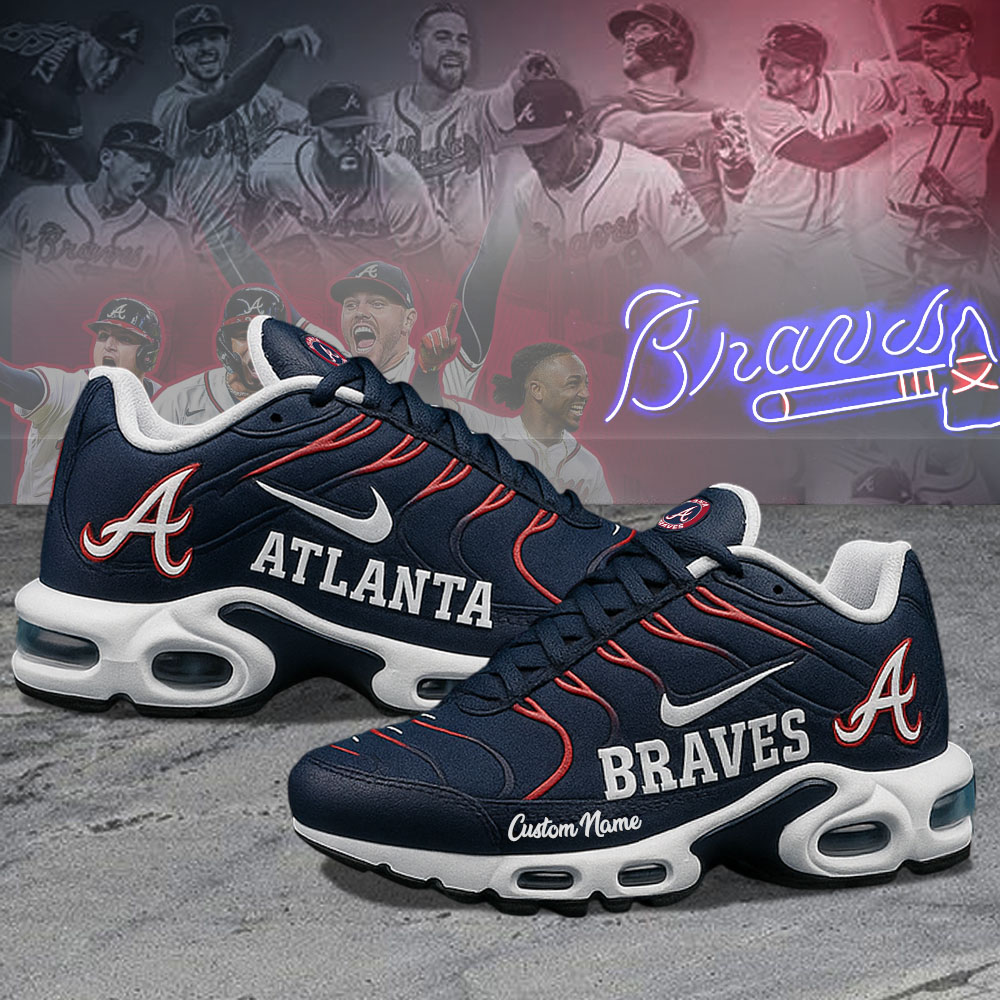 Mlb Atlanta Braves Air Max Plus Shoes Custom Baseball Jersey