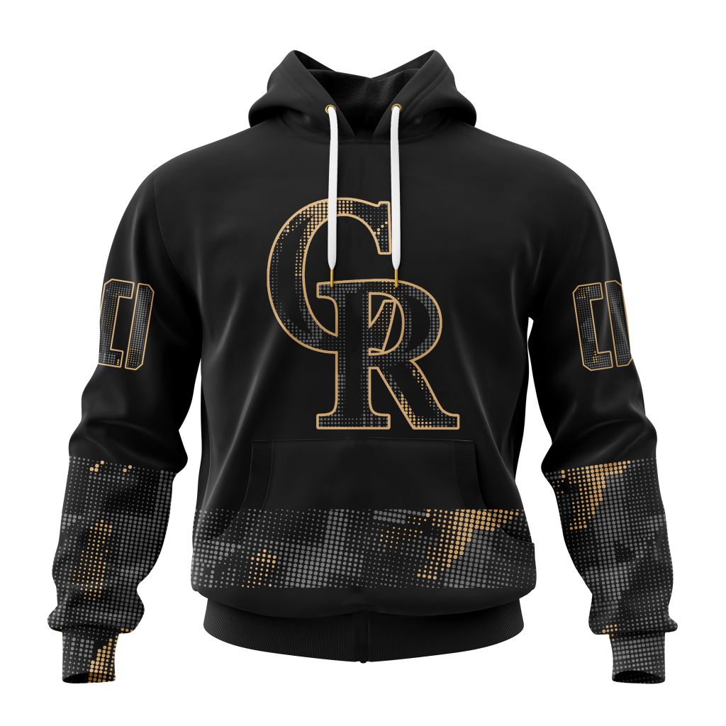 Mlb Colorado Rockies Special Armed Forces Day Custom Baseball Jersey