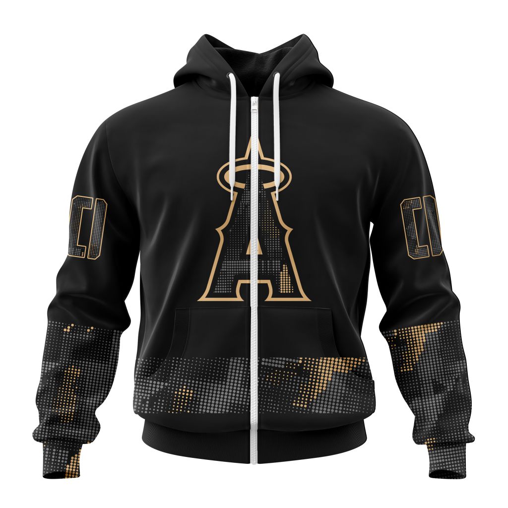 Alternative view of Mlb Los Angeles Angels Special Armed Forces Day Custom Baseball Jersey