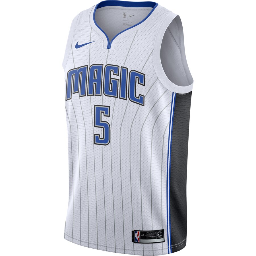 Alternative view of Mohamed Bamba Orlando Magic 2019/2020 Swingman Basketball Jersey - Association Edition - White