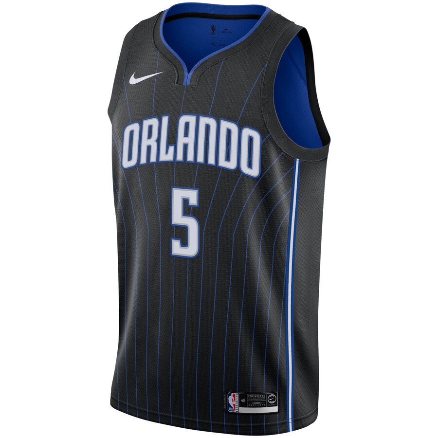 Alternative view of Mohamed Bamba Orlando Magic 2019/2020 Swingman Basketball Jersey - Icon Edition - Black