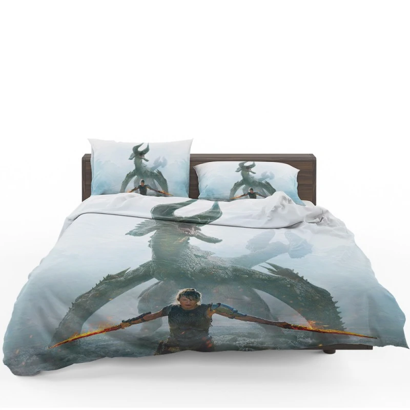 Monster Hunter Movie Milla Jovovich Black Diablos Bedding Set - Custom Bedding Set