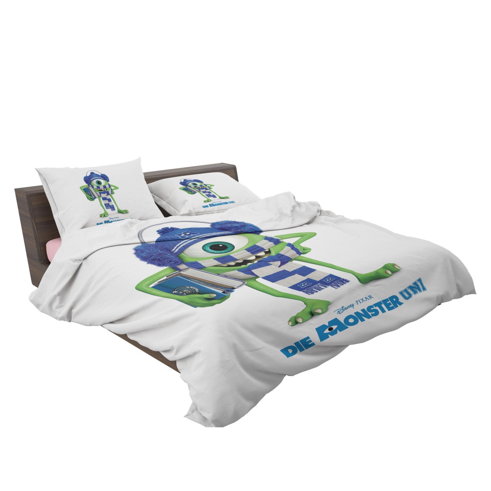 Alternative view of Monsters University Mike Wazowski Scarves Hats Books Disney Pixar Bedding Set - Custom Bedding Set