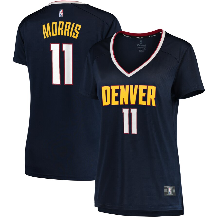 Monte Morris Denver Nuggets Fanatics Branded Women's Fast Break Player Basketball Jersey - Icon Edition - Navy