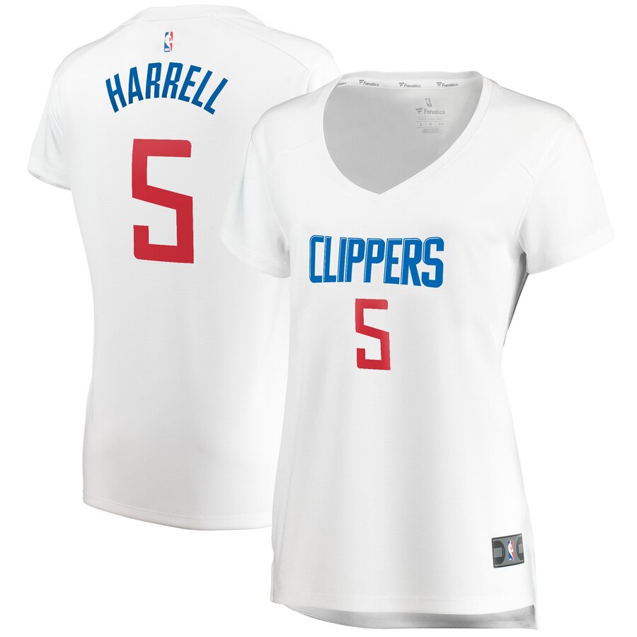 Montrezl Harrell La Clippers Fanatics Branded Women's Fast Break Player Basketball Jersey - Association Edition - White