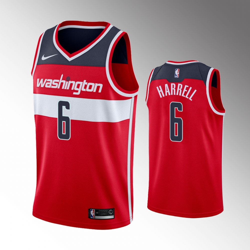 Montrezl Harrell Washington Wizards 2021 Icon Edition Red 2021 Trade Basketball Jersey