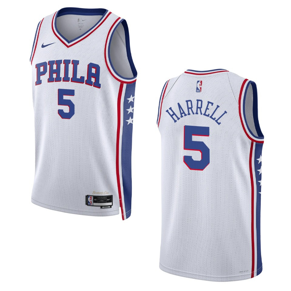 Montrezl Harrell White Association Edition 2022-23 Philadelphia 76ers Swingman Basketball Jersey