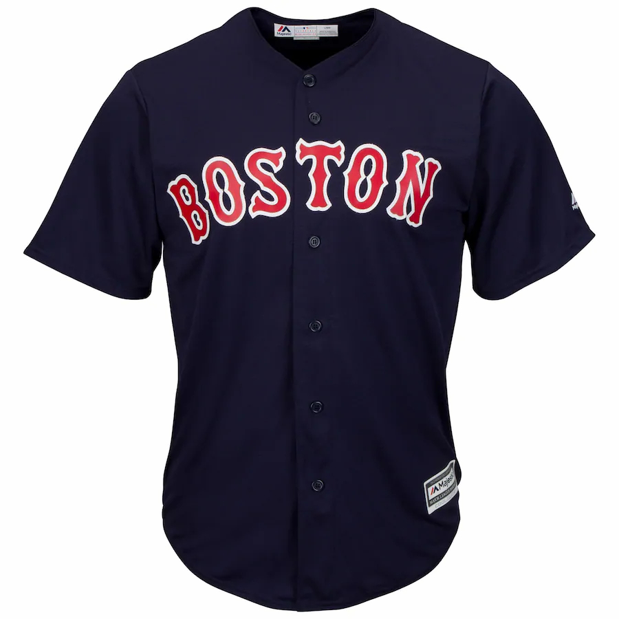 Alternative view of Mookie Betts Boston Red Sox Majestic Big And Tall Alternate Cool Base Replica Player Baseball Jersey - Navy