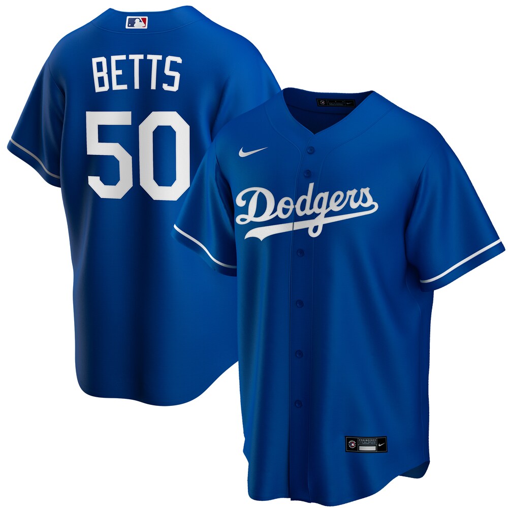Mookie Betts Los Angeles Dodgers 2020 Alternate Official Player Baseball Jersey - Royal